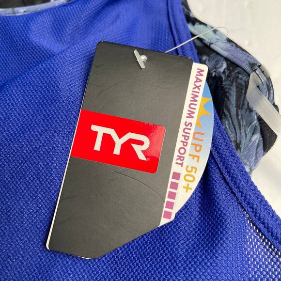 TYR Maximum Support STORM MADISON 2n1 Tankini Swim Top Blue Small 4/6 - $60 - Picture 6 of 7